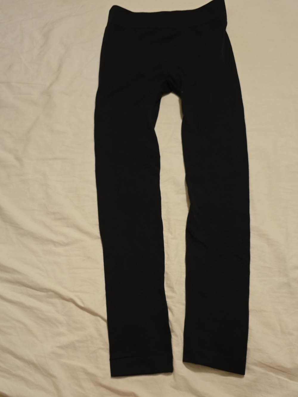 Black Womens Fleece Lined Leggings - Comfortable Everyday Bottoms